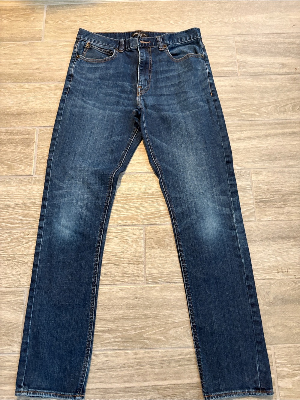 J. Crew Men’s Slim Straight Jeans - Dark Indigo Blue